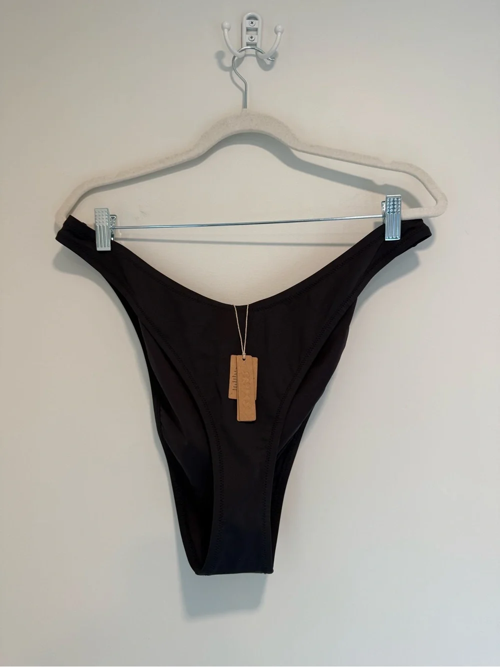 SKIMS Signature Swim Tanga Bikini Bottom in Onyx, 3XL NWT